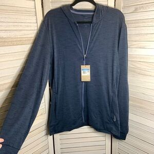 Nike Yoga Men’s Navy Blue Lightweight Zip Up Jacket Medium New